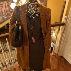 Cozy Brown Cardigan Sweater